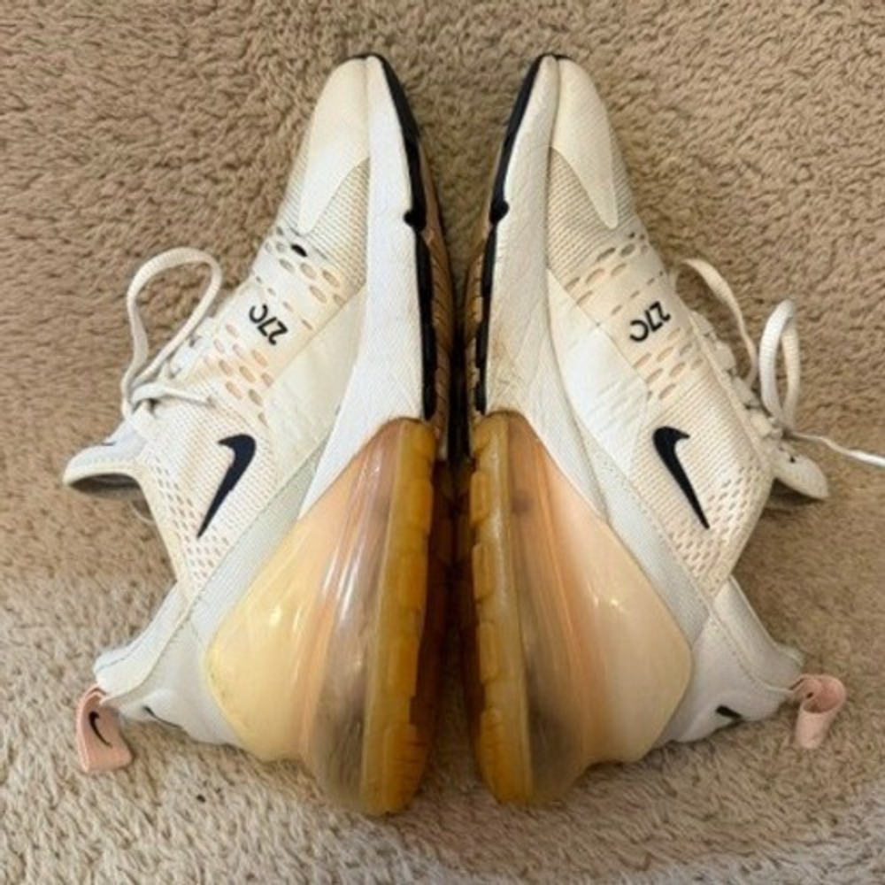 Nike Air Max 270 Sail White Pink AH6789-110 Womens Size 8.5 Shoes Sneakers - Picture 6 of 10